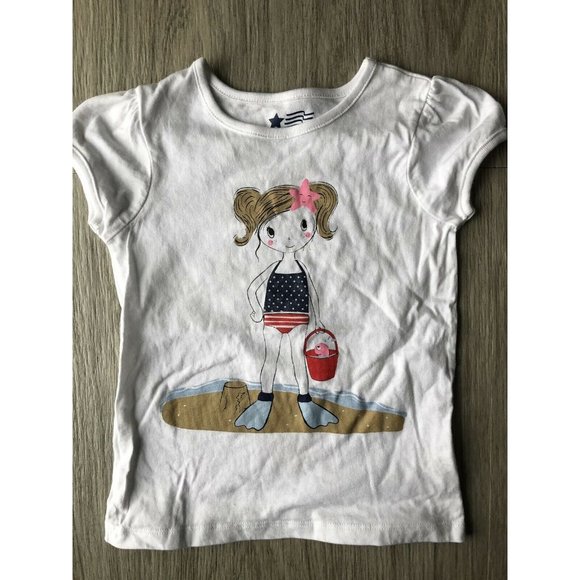 Jupe Tulle Scintillante Justice Girls 4th Of July - Taille 14, Rouge Blanc Bleu, Occasion Très Bon état